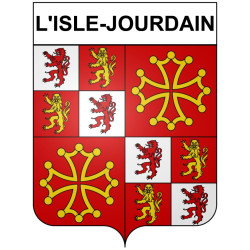 Stickers coat of arms Bazas adhesive sticker