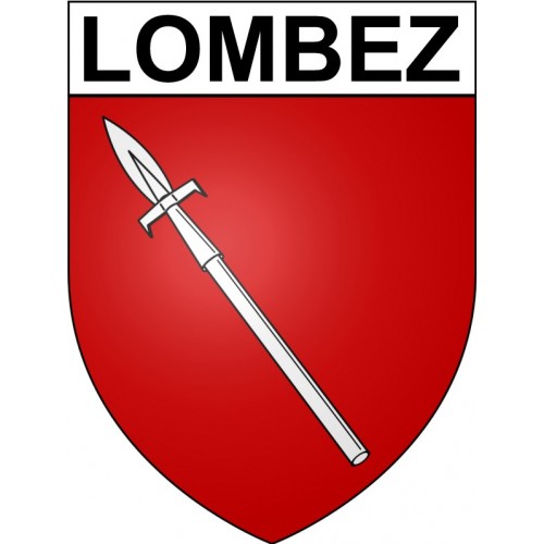 Lombez 32 ville Stickers blason autocollant adhésif