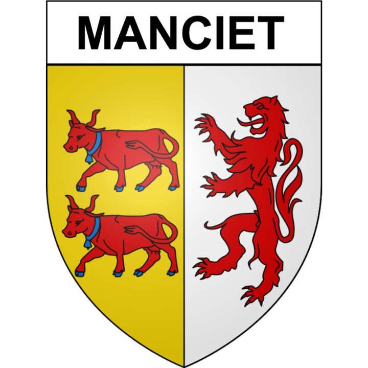 Manciet 32 ville Stickers blason autocollant adhésif
