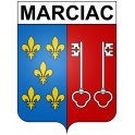 Marciac 32 ville Stickers blason autocollant adhésif