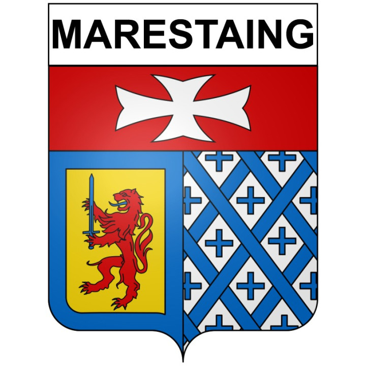 Marestaing 32 ville Stickers blason autocollant adhésif
