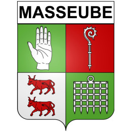 Stickers coat of arms Bazas adhesive sticker