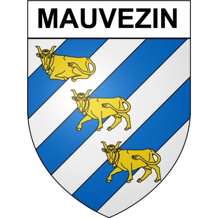 Mauvezin 32 ville Stickers blason autocollant adhésif