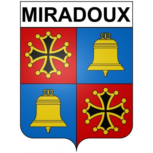 Stickers coat of arms Bazas adhesive sticker