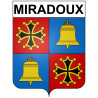 Stickers coat of arms Bazas adhesive sticker
