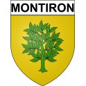Montiron 32 ville Stickers blason autocollant adhésif