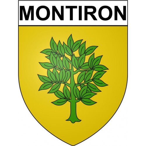 Montiron 32 ville Stickers blason autocollant adhésif