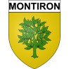 Montiron 32 ville Stickers blason autocollant adhésif