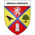 Ordan-Larroque 32 ville Stickers blason autocollant adhésif