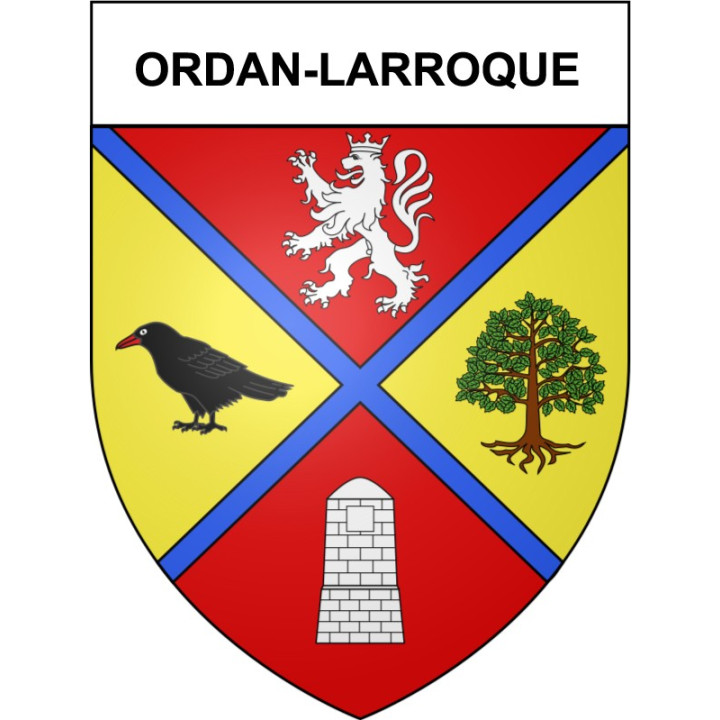Stickers coat of arms Bazas adhesive sticker