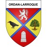 Ordan-Larroque 32 ville Stickers blason autocollant adhésif