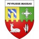 Peyrusse-Massas 32 ville Stickers blason autocollant adhésif