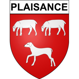 Plaisance 32 ville Stickers blason autocollant adhésif