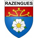 Razengues 32 ville Stickers blason autocollant adhésif