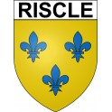Riscle 32 ville Stickers blason autocollant adhésif