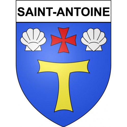 Saint-Antoine 32 ville Stickers blason autocollant adhésif