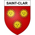 Stickers coat of arms Bazas adhesive sticker