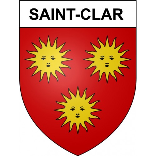 Saint-Clar 32 ville Stickers blason autocollant adhésif