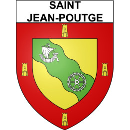 Saint-Jean-Poutge 32 ville Stickers blason autocollant adhésif