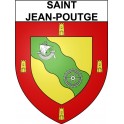 Saint-Jean-Poutge 32 ville Stickers blason autocollant adhésif