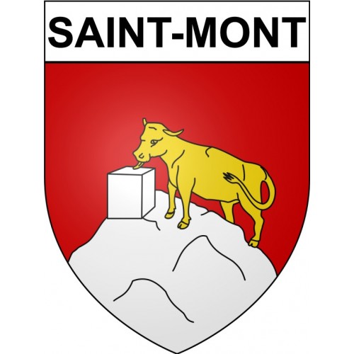 Saint-Mont 32 ville Stickers blason autocollant adhésif