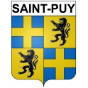 Saint-Puy 32 ville Stickers blason autocollant adhésif