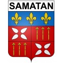 Stickers coat of arms Bazas adhesive sticker