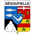 Stickers coat of arms Bazas adhesive sticker