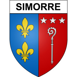 Stickers coat of arms Bazas adhesive sticker
