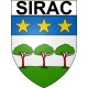 Sirac 32 ville Stickers blason autocollant adhésif