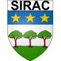 Sirac 32 ville Stickers blason autocollant adhésif