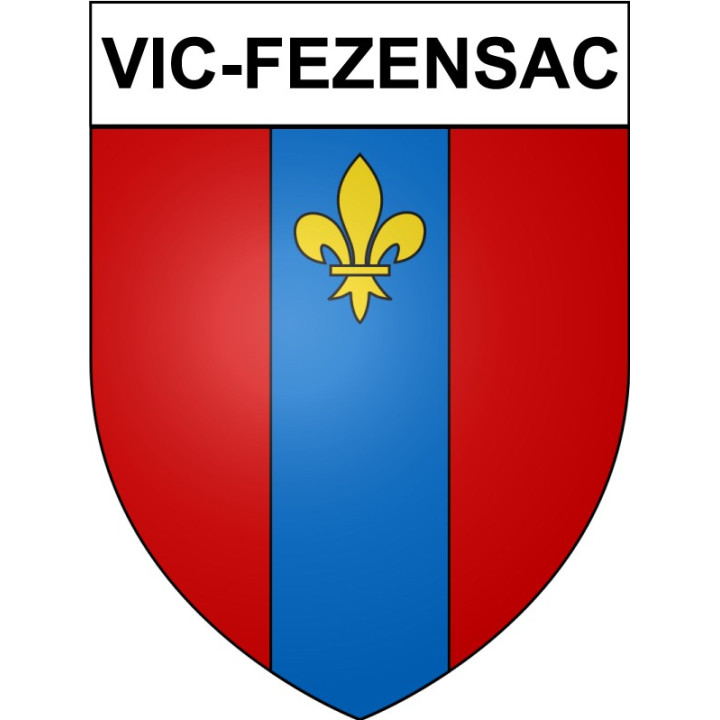 Vic-Fezensac 32 ville Stickers blason autocollant adhésif