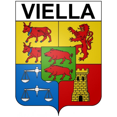 Viella 32 ville Stickers blason autocollant adhésif