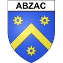 Stickers coat of arms Abzac adhesive sticker