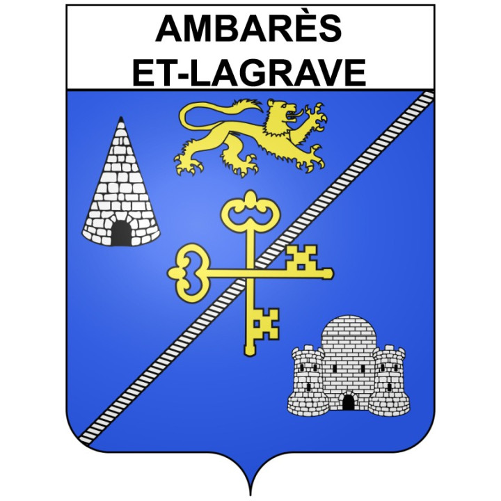 Stickers coat of arms Bazas adhesive sticker