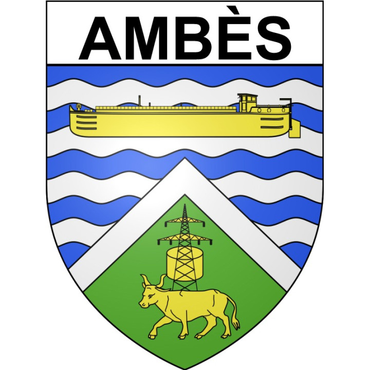 Stickers coat of arms Bazas adhesive sticker