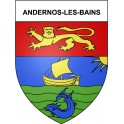 Pegatinas escudo de armas de Andernos-les-Bains adhesivo de la etiqueta engomada
