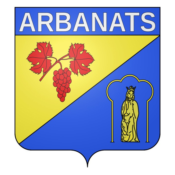 Arbanats 33 ville Stickers blason autocollant adhésif