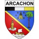 Arcachon Sticker wappen, gelsenkirchen, augsburg, klebender aufkleber