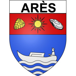 Stickers coat of arms Bazas adhesive sticker