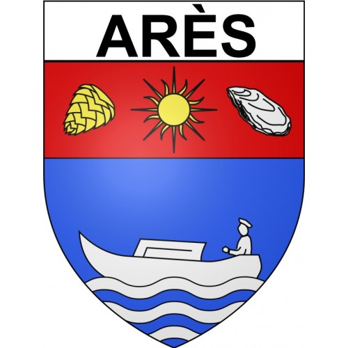 Arès 33 ville Stickers blason autocollant adhésif