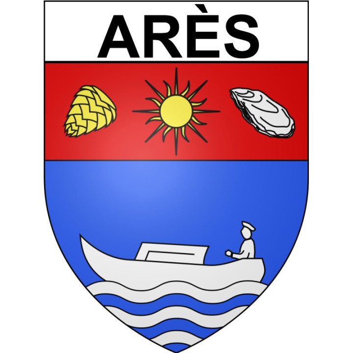 Arès 33 ville Stickers blason autocollant adhésif