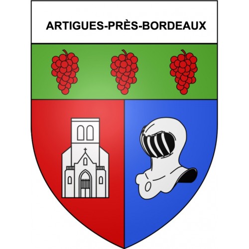 Artigues-près-Bordeaux 33 ville Stickers blason autocollant adhésif