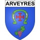 Arveyres 33 ville Stickers blason autocollant adhésif