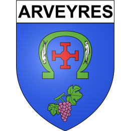 Stickers coat of arms Bazas adhesive sticker