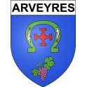 Arveyres 33 ville Stickers blason autocollant adhésif
