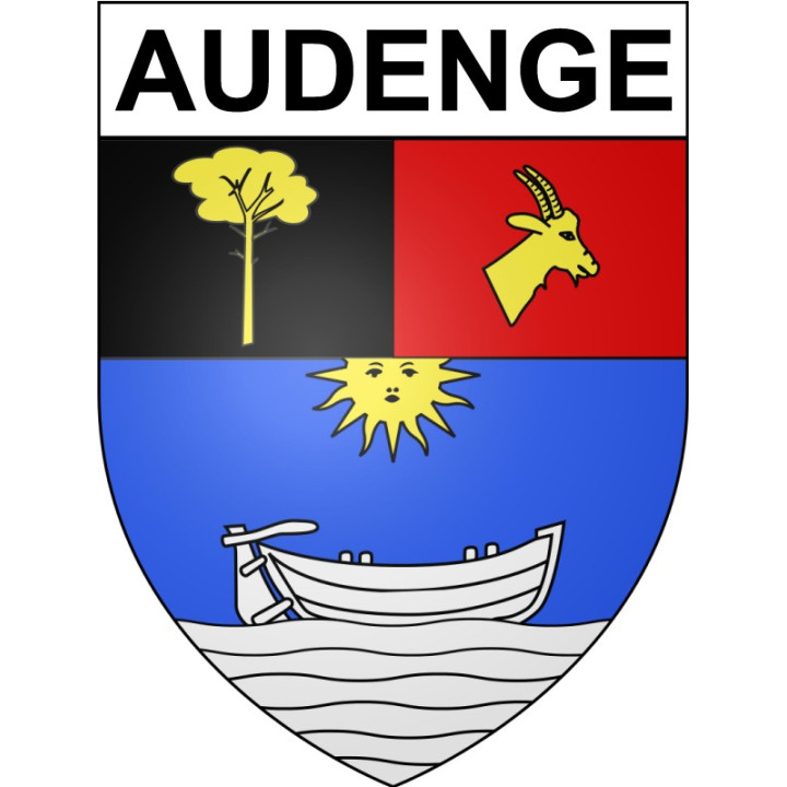 Audenge 33 ville Stickers blason autocollant adhésif