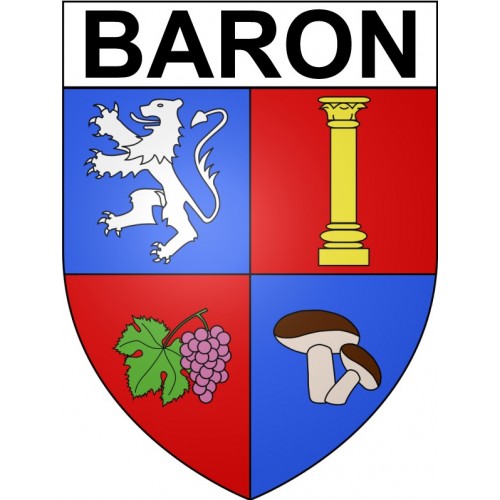 Baron 33 ville Stickers blason autocollant adhésif