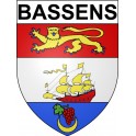 Bassens 33 ville Stickers blason autocollant adhésif