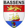 Bassens 33 ville Stickers blason autocollant adhésif